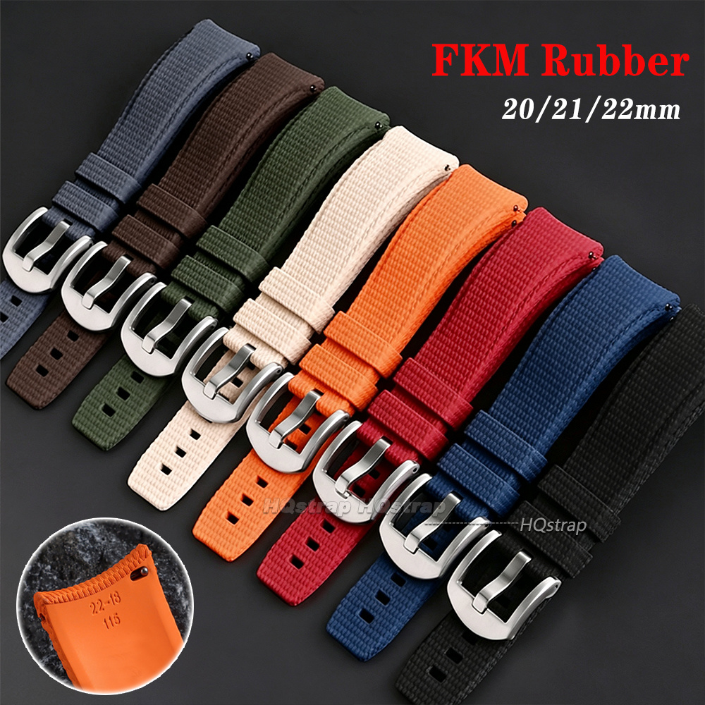 FKM Rubber Watch Strap 20mm 21 - Watches Rolex Smartwatch recension och pris