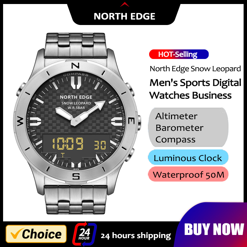 NORTH EDGE Men's Sports Digita - Hybrid Smartwatch recension och pris